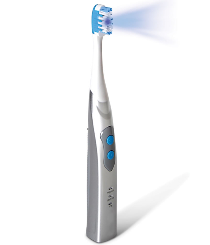 The Blue Light Whitening Toothbrush