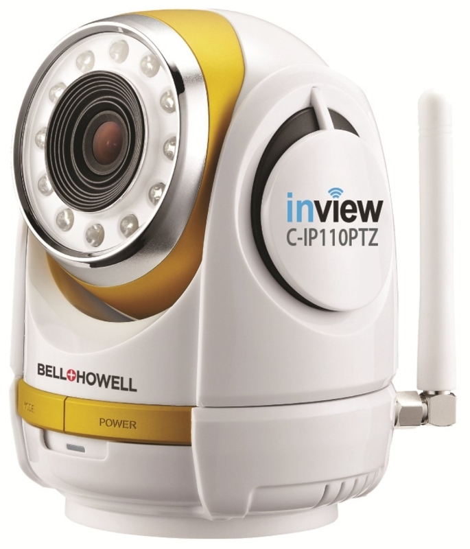 InView HD 1280 x 720p H.264 Wireless Wi-Fi Pan Tilt Zoom IP Camera