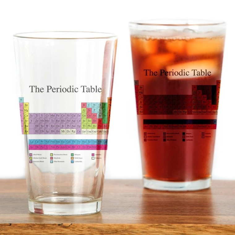 Periodic Table Drinking Glass
