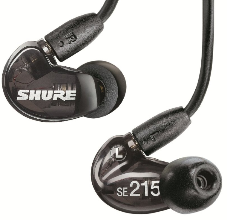 Shure SE215-K Sound Isolating Earphones with Single Dynamic MicroDriver