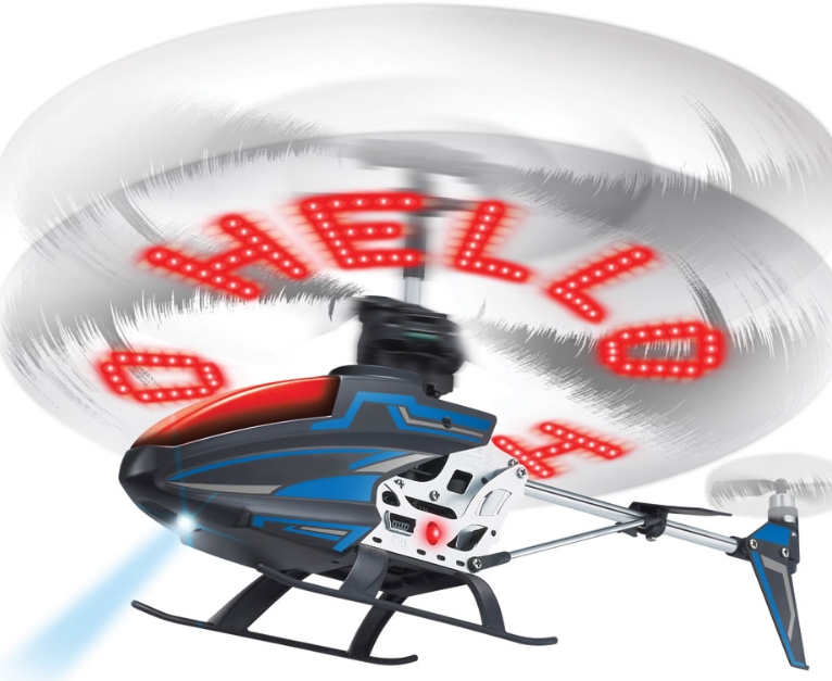 The Personalized Message RC Helicopter