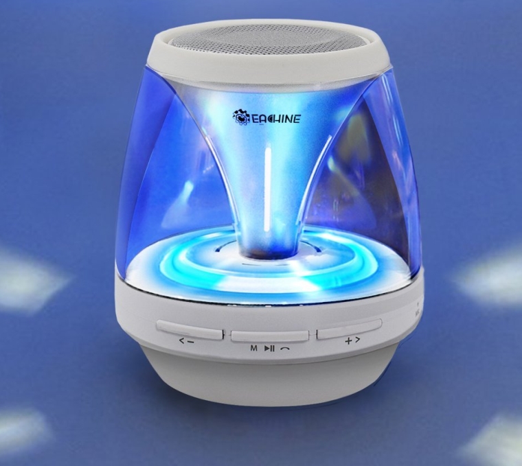 Wireless Bluetooth Speaker with LED Lights Mic FM Radio