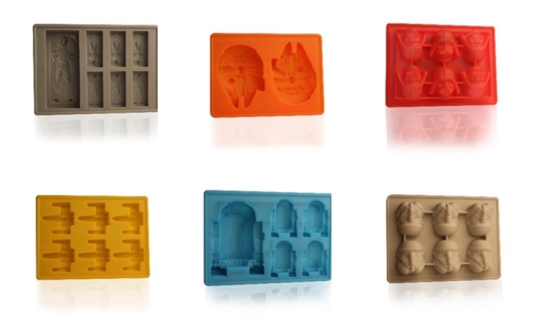 Silicone Star Wars Theme Style Molds for Ice Cubes Hard Candy Chocolate Crayon