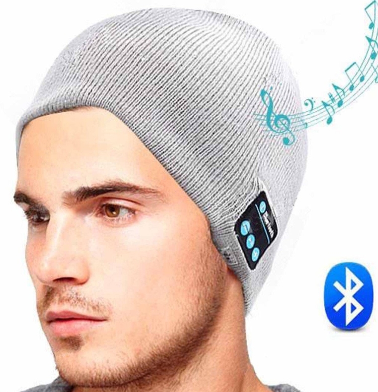 Answer Ears-free Beanie Hat-BlackGrey for Man