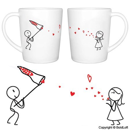 Catch My Love His and Hers Coffee Mugs