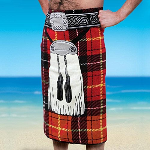 Scottish Kilt Design Beach Towel