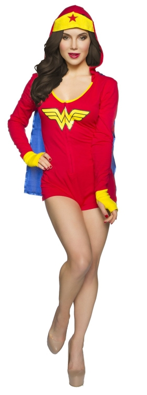 Wonder Woman Hooded Romper and Removable Cape