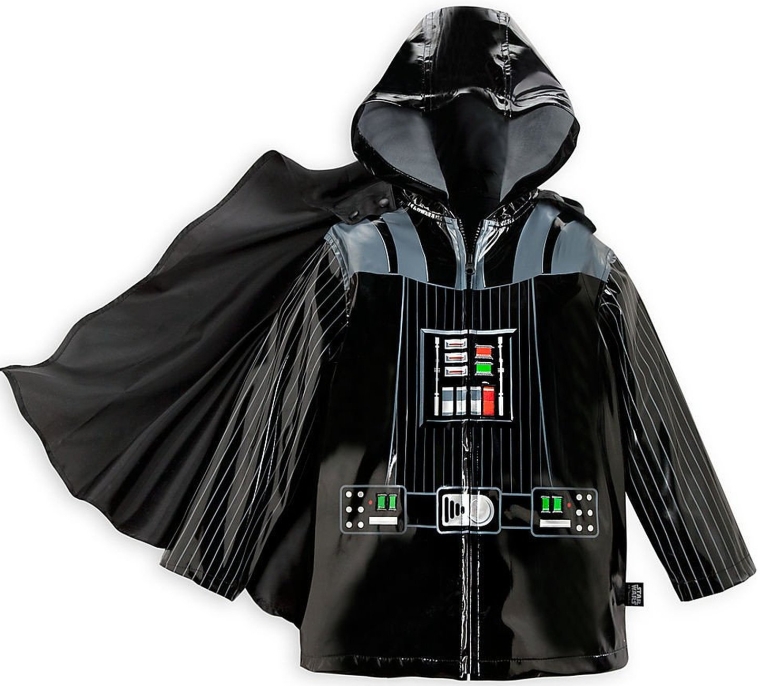 Disney Store Deluxe Darth Vader Rain Jacket Star Wars Size L Large 9 - 10