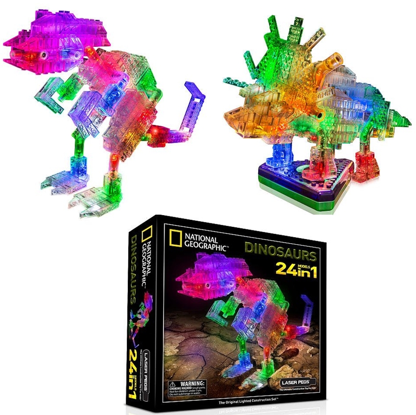 Laser Pegs National Geographic 24 In 1 Dinosaurs