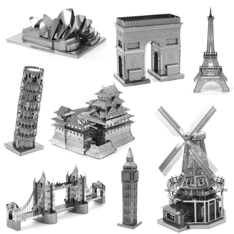 Metal Models 3D Laser Cut Educational Toys (Architecture)
