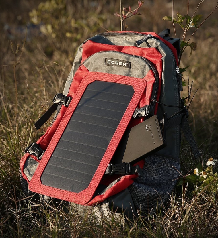 Solar backpack Solar panel bag solar charger backup