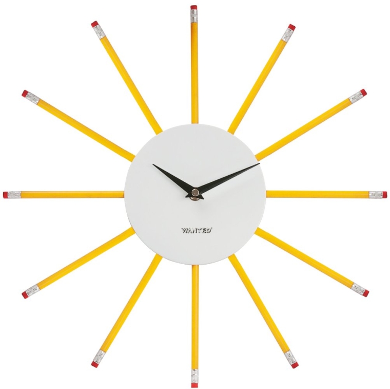 Present Time Wanted Pencil Wall Clock