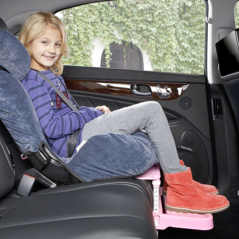 Child Car Seat Footrest and Booster Seat Footrest (Pink)