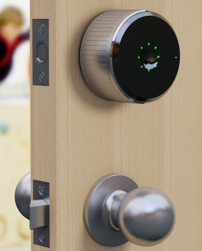 Danalock Integrated Smartlock for Bluetooth Low Energy and Z-Wave, Retrofit Your Existing Deadbolt, Compatible with iOS and Android 4.4, Silver