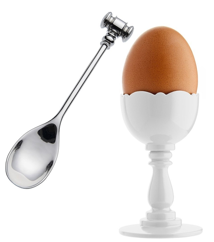 Dressed Egg Cup with Egg Opener by Marcel Wanders for Alessi