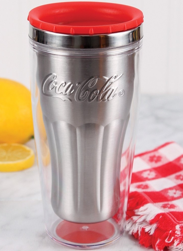 Coca-Cola Coke Stainless Steel And Acrylic Travel Tumbler