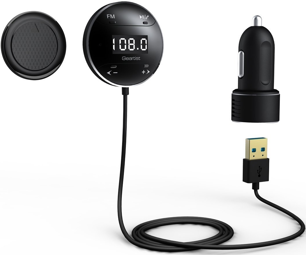 Geartist GB01 Wireless Bluetooth Car Kit FM Transmitter with LCD Screen