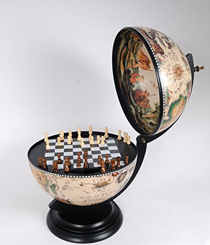 White Globe 330 Mm With Chess Holder