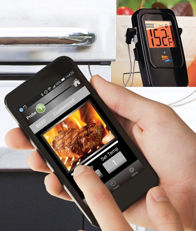 Bluetooth 4.0 Wireless Digital Cooking Thermometer