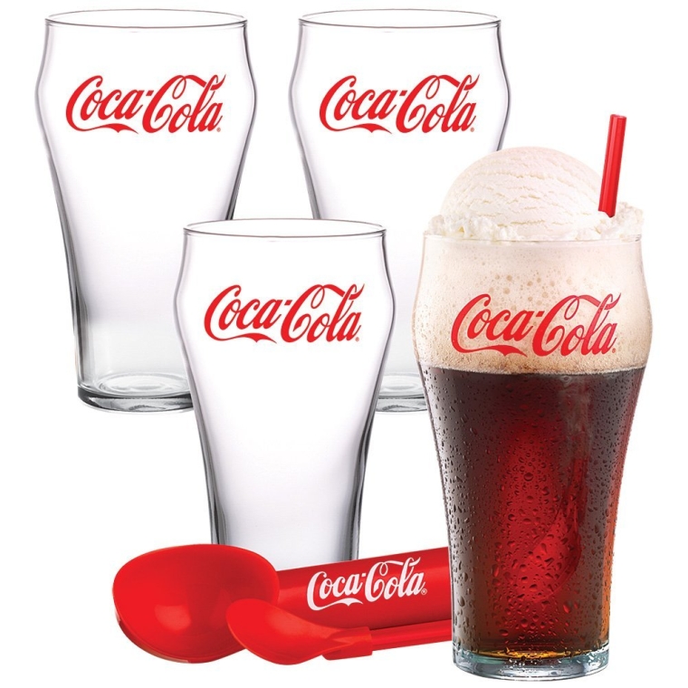 Coca-Cola Coke Ice Cream Float Glasses