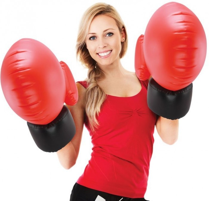 inflatable boxing gloves target