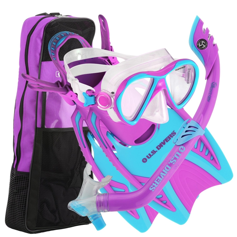 U.S. Divers Youth Flare Jr Silicone Snorkeling Set