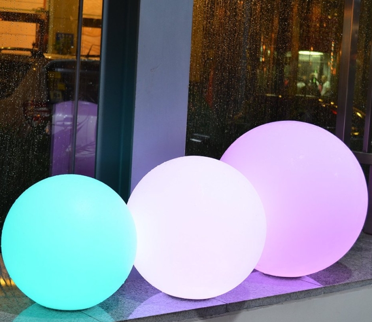 Waterproof Multi Color RGB LED Mood Lamp Remote Controlled Led Light Ball Glow