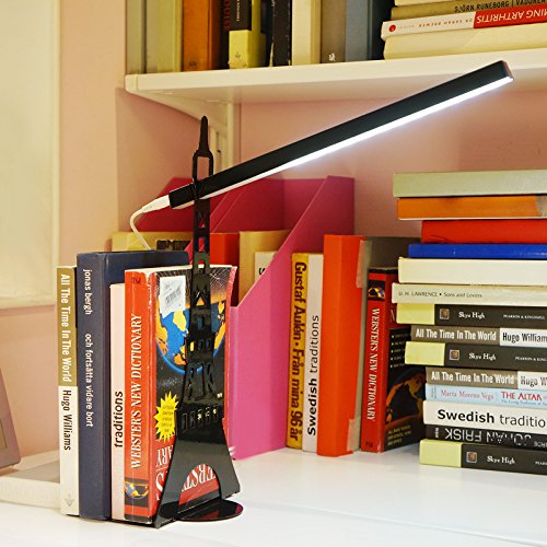 Book Light, Eiffel Tower Design, Flexible Neck Position, Touch-sensitive Controller