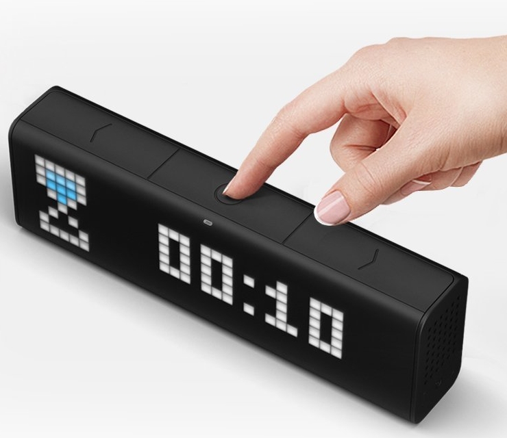 LaMetric LM 37X8 LaMetric Portable Wi-Fi Alarm Clock with Apps