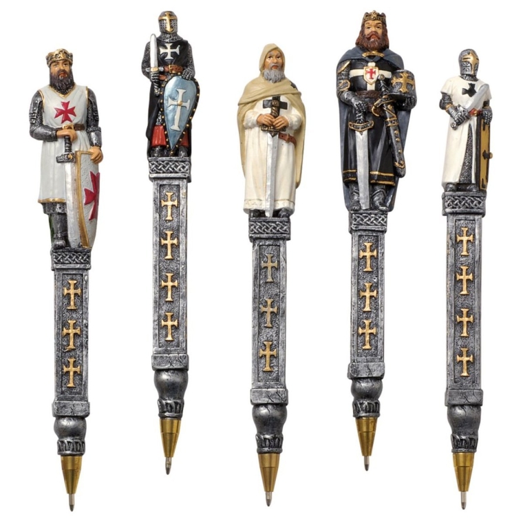 Medieval Templar Knights Pen Collection