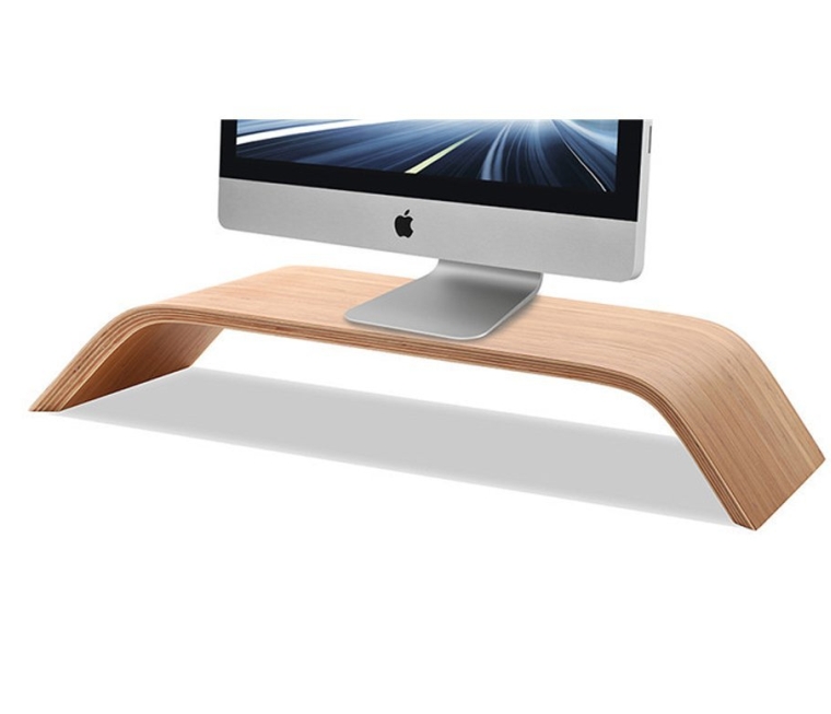 Monitor Stand Universal Monitor Arm Multilayer Solid Wood Arch Shelf Smooth Paint Surface Platform Riser