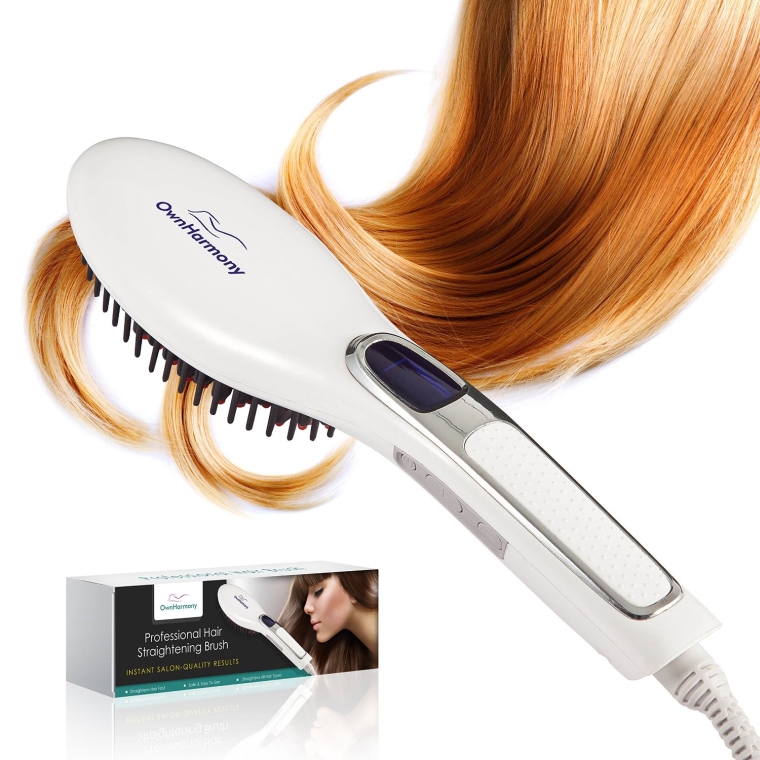 Professional Digital Electric Straightening Comb Styles Healthy & Silky Look