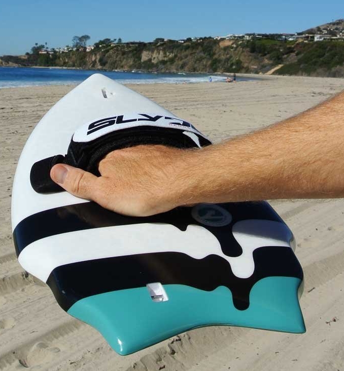 Racketeer Wedge Handboard for Bodysurfing with Gopro Attachment
