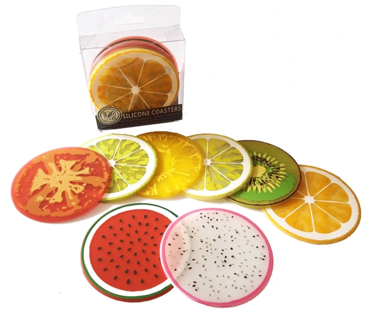 Silicone Fruit Slice All-weather Drink Coasters