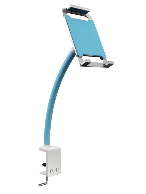 Universal Two Hands Tablet Stand Blue - Kitchen iPad Stand - 360 degree Adjustable iPad Holder