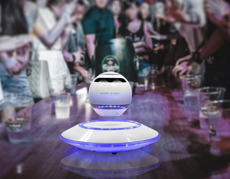 Levitating Bluetooth Speakers MUSIC ANGEL® Multi-color LED Portable Wireless Bluetooth 4.0 Floating Levitation