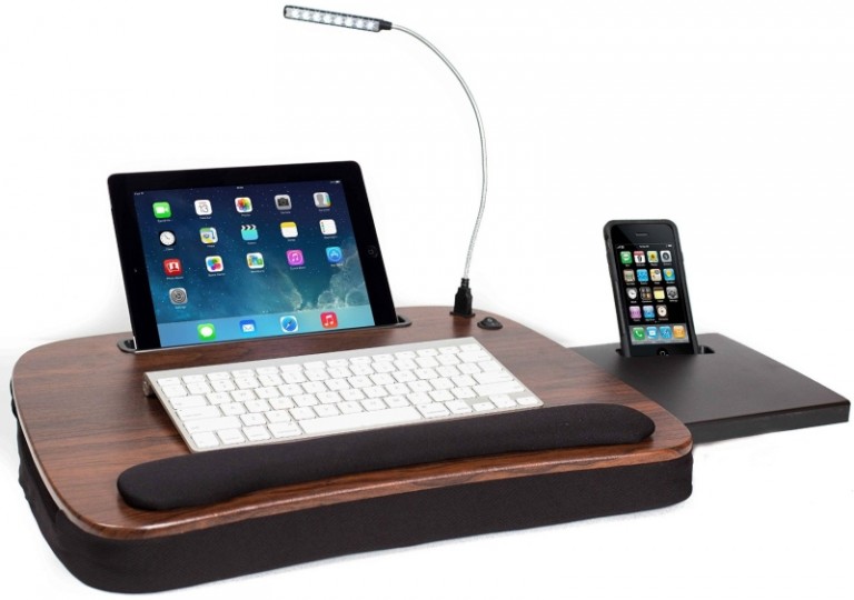 Multi Tasking Lap Desk with USB Light