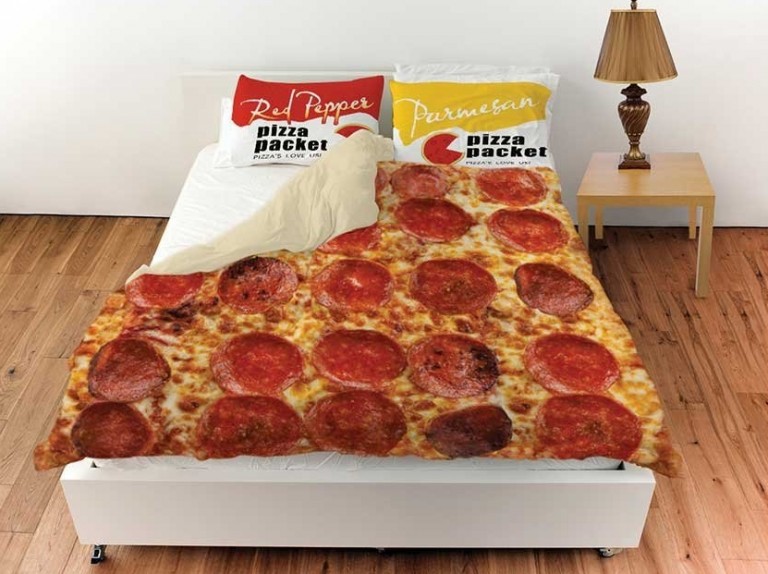 Pizza Print Pattern Duvet Cover Bedding Set main image 1