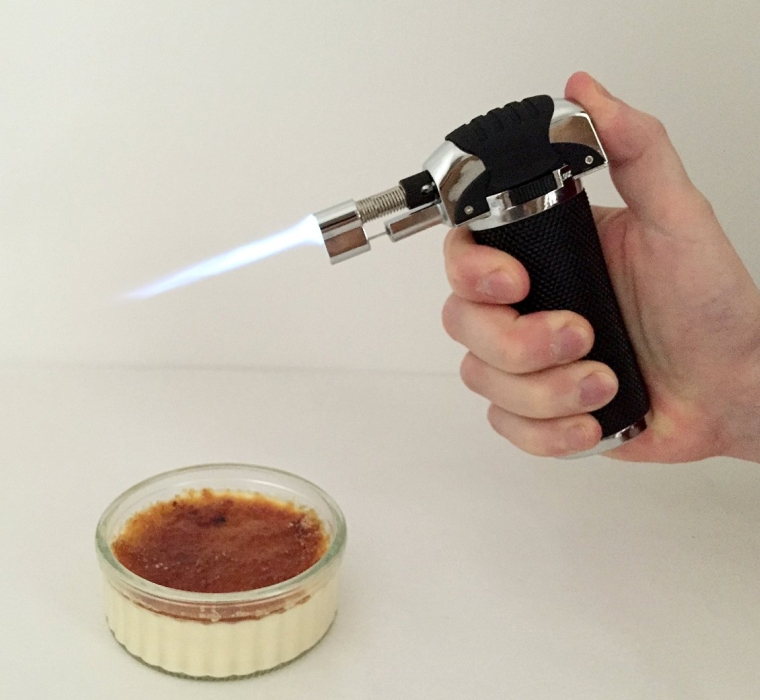 Professional Culinary Kitchen Blow Torch for Creme Brulee Takes Butane Gas