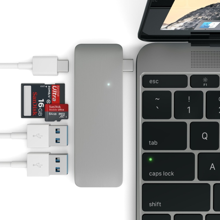 Satechi Type-C USB 3.0 3 in 1 Combo Hub for MacBook 12-Inch