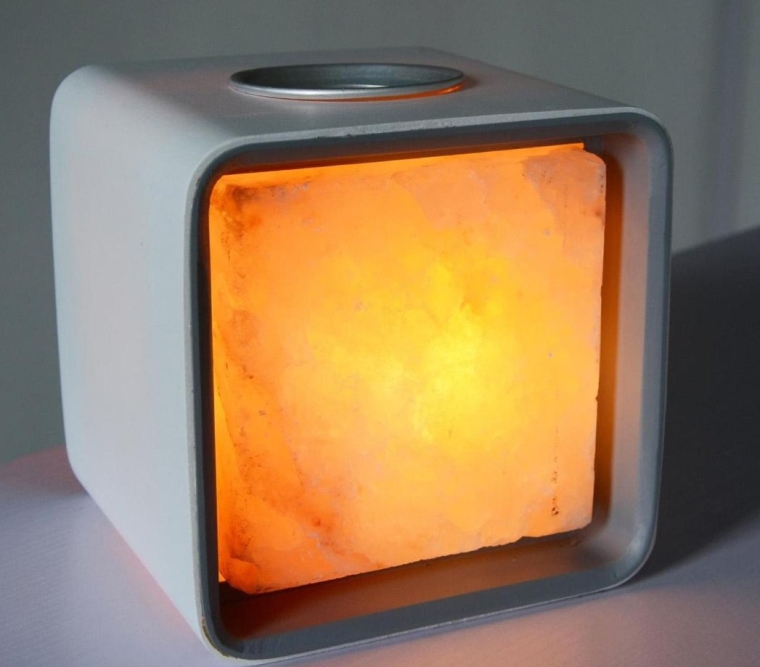 Ascent Himalayan Salt Lamp Natural Crystal Air Purifier and Ionizer