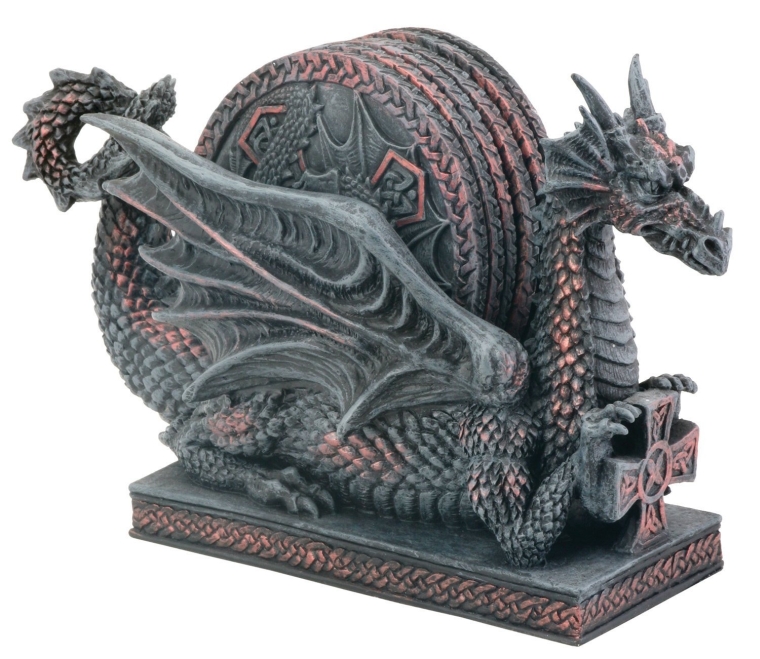 Dragon CupPlate Coasters Collectible Home Decoration