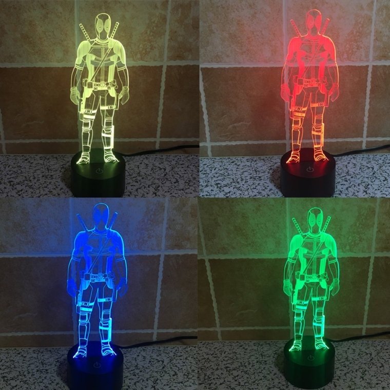 Star Wars Stormtrooper 3D 7-Color Gradual Changing LED Touch Switch