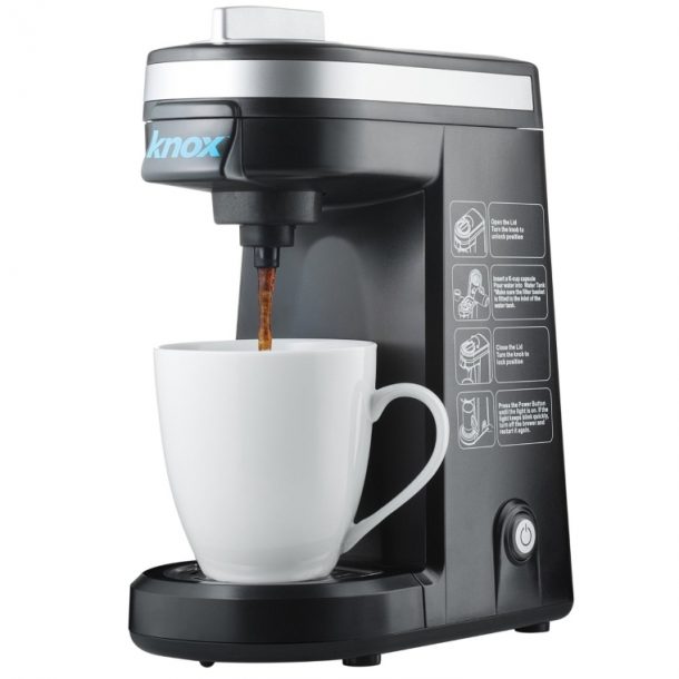 Knox Travel Size Single Serve KCup Coffee Brewer