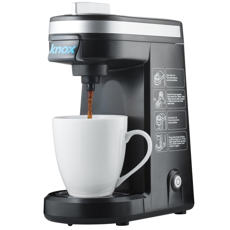 Knox Travel Size Single Serve K-Cup Coffee Brewer