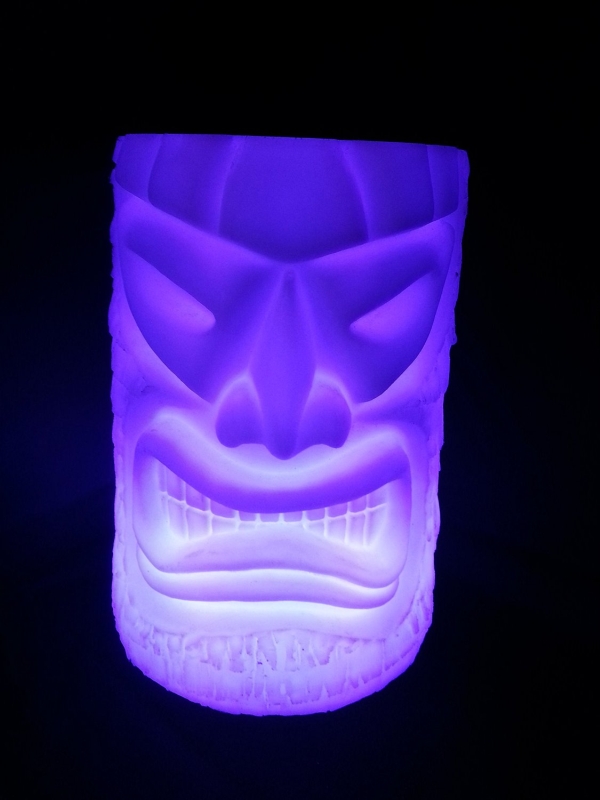 LED Angry Tiki Planter