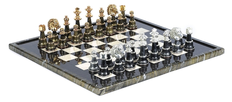 Luxury Chess Set 24K GoldSilver Plated