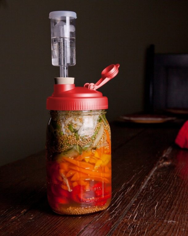 Wide Mouth Mason Jar Mold Free Anaerobic Fermenting Kit