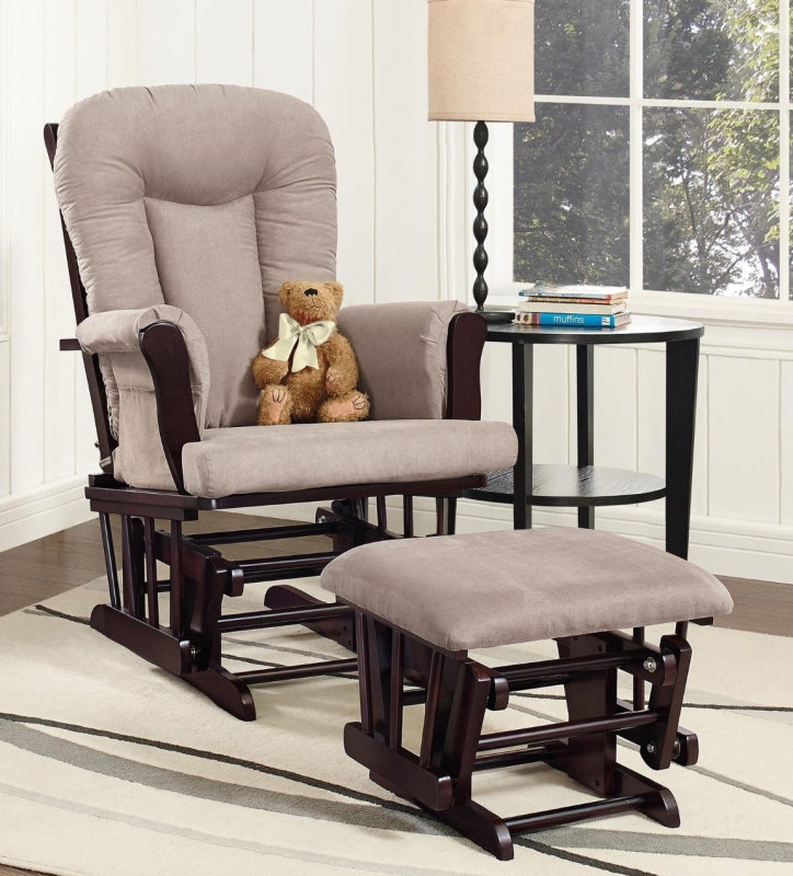 Baby Relax Glider Rocker and Ottoman