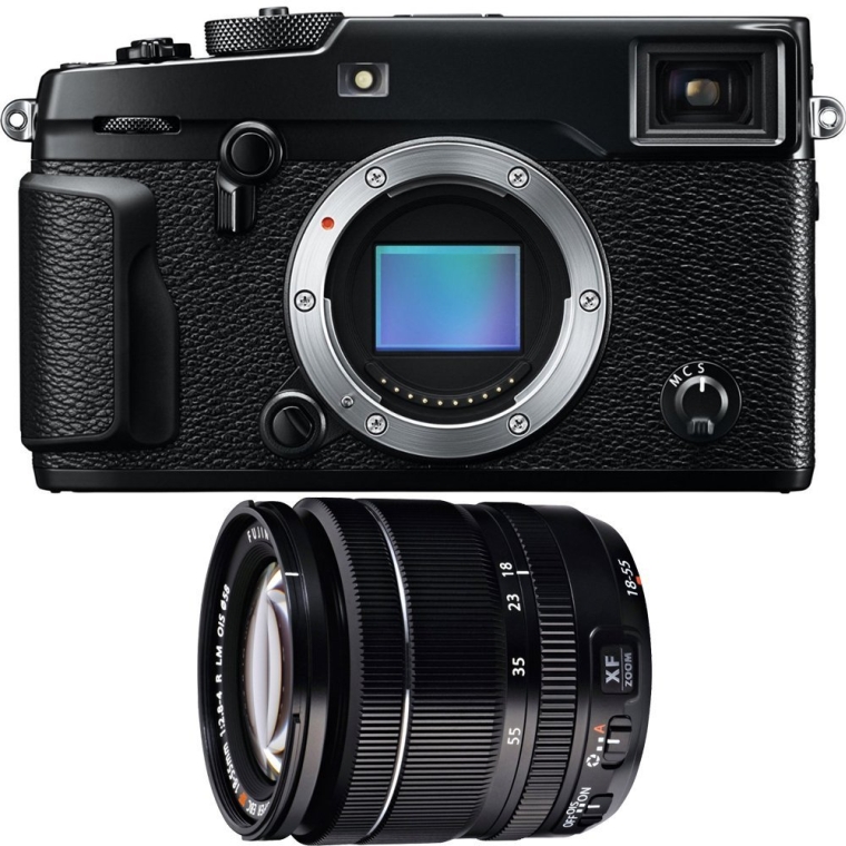 Fujifilm X-Pro 2 Mirrorless Weather Resistant X-Trans CMOS III Black Digital Camera w 18-55mm F 2.8-4.0 R LM OIS X-Mount Zoom Lens Bundle